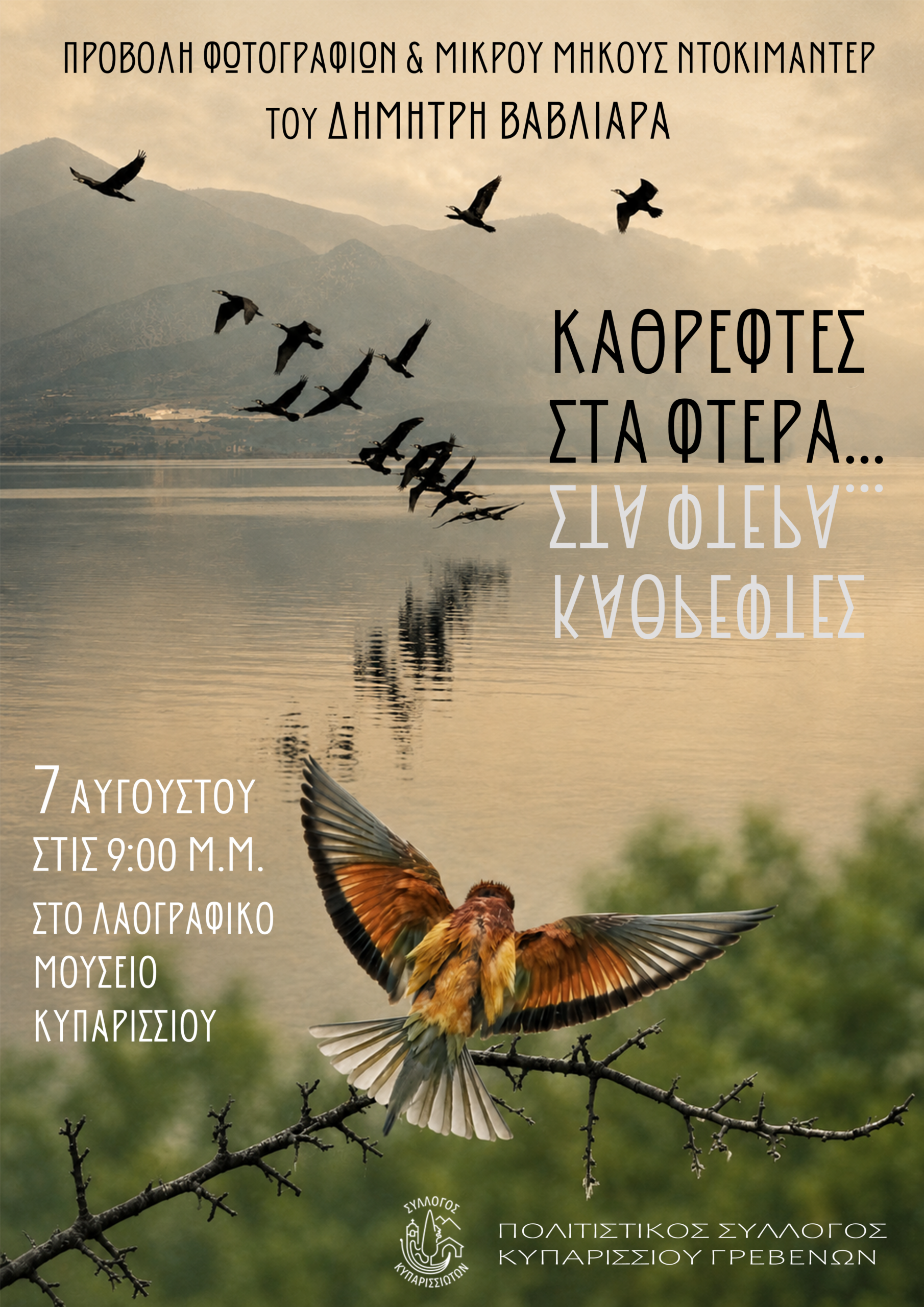 Read more about the article ΠΡΟΒΟΛΗ ΦΩΤΟΓΡΑΦΙΩΝ & ΜΙΚΡΟΥ ΜΗΚΟΥΣ ΝΤΟΚΙΜΑΝΤΕΡ ΤΟΥ ΔΗΜΗΤΡΗ ΒΑΒΛΙΑΡΑ